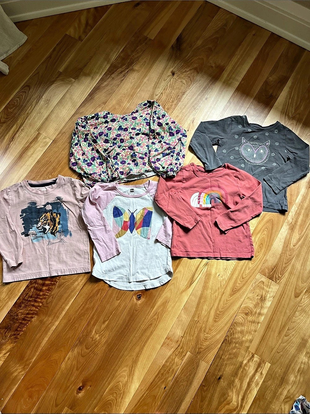 Tea Collection Kids Graphic Tees Bundle - 5 pieces